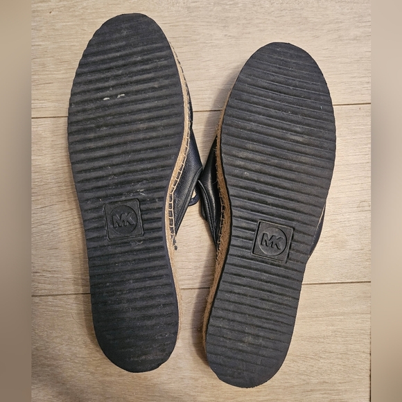 MICHAEL KORS womens sz us 10 EU 40 shoes Espadrille Mules navy Slip-on - Picture 3 of 4